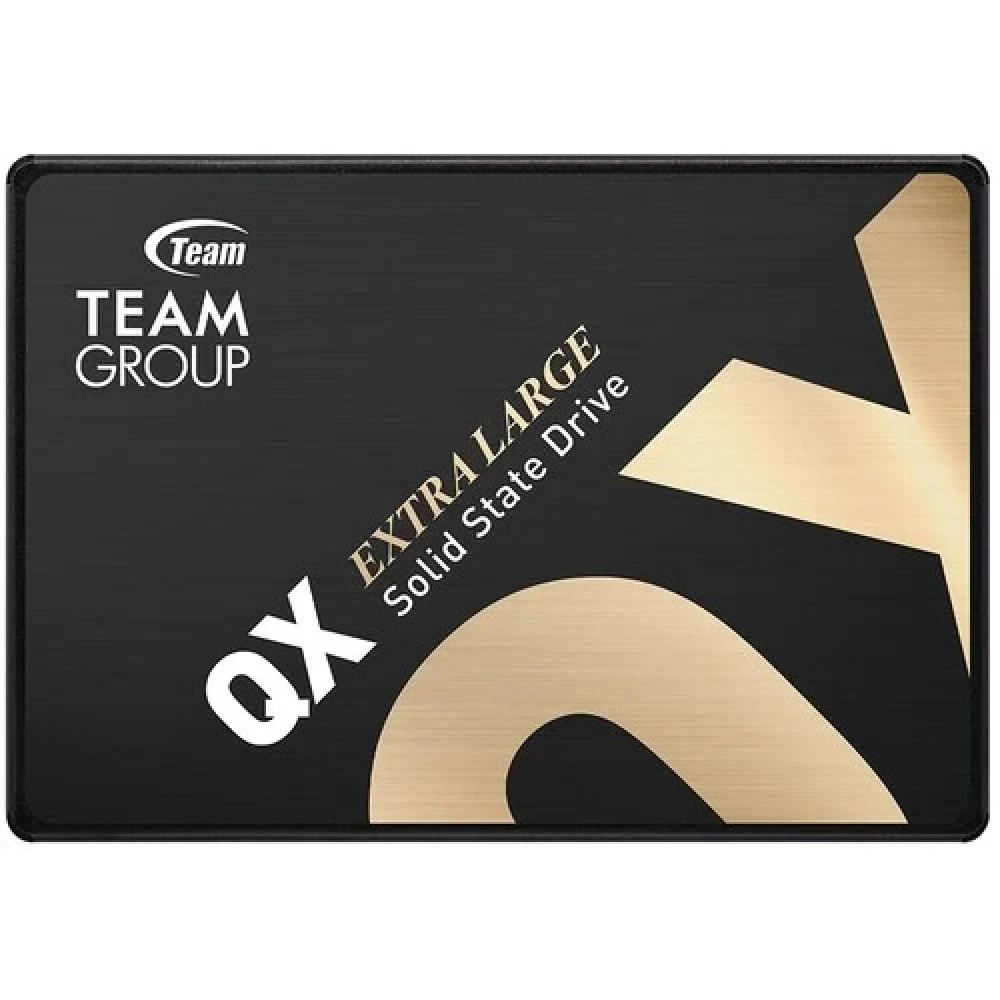 Твердотельный накопитель 512GB SSD TeamGroup QX 2.5” SATA3, R520 MB/s, W430MB/s, 160TBW, 3D QLC флэш, SLC кэширование T253X7512G0C101