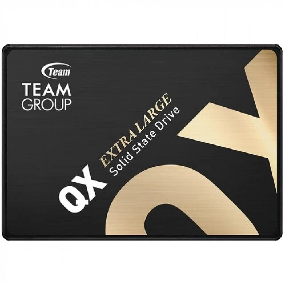 Твердотельный накопитель 1000GB SSD TeamGroup QX 2.5” SATA3, R530 MB/s, W470MB/s, 300TBW, 3D QLC флэш, SLC кэширование T253X7001T0C101