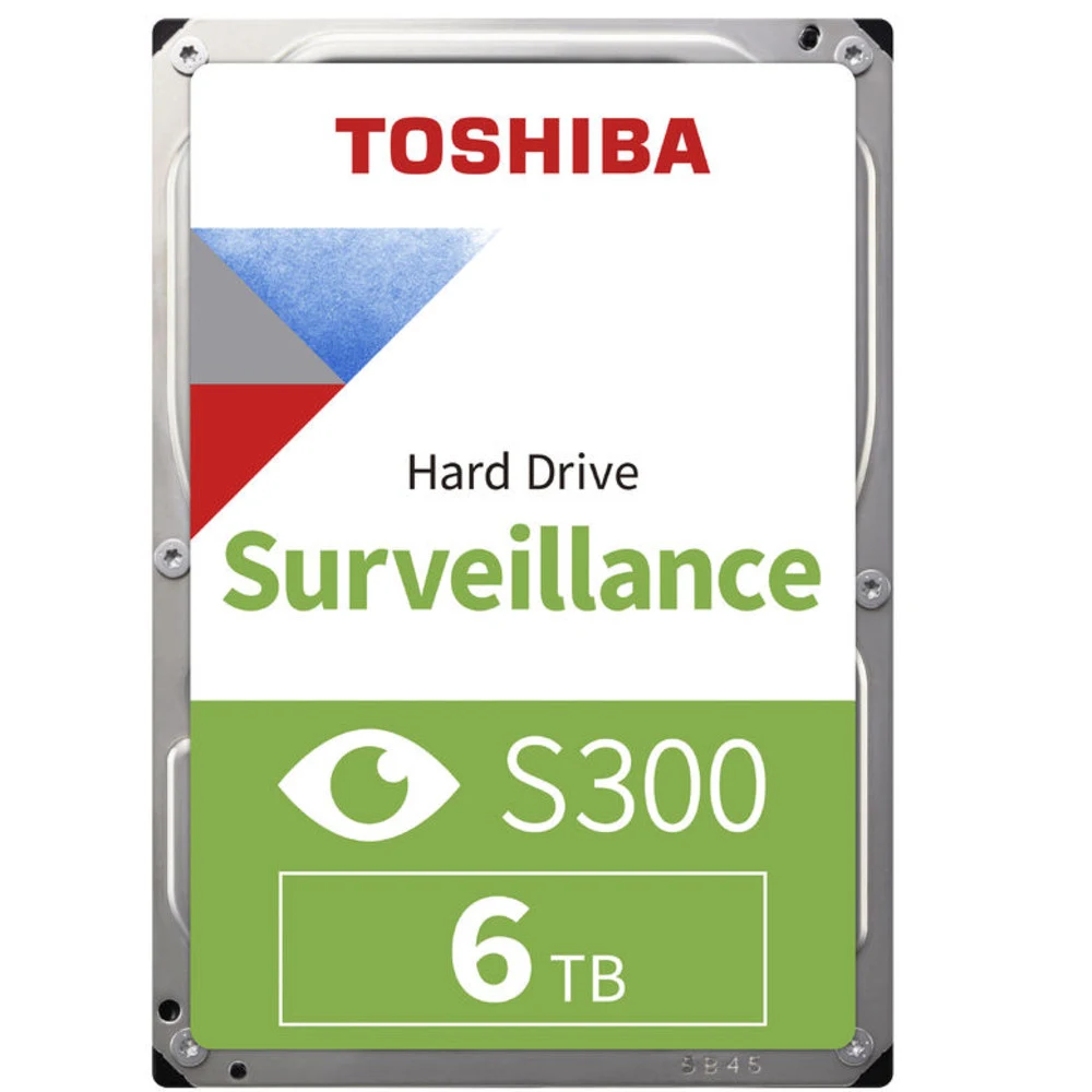 Жесткий диск HDD 6Tb TOSHIBA S300 Surveillance 5400rpm 128Mb SATA3 3,5" HDWT860UZSVA. MTBF 1млн. часов. Для систем видеонаблюдения!