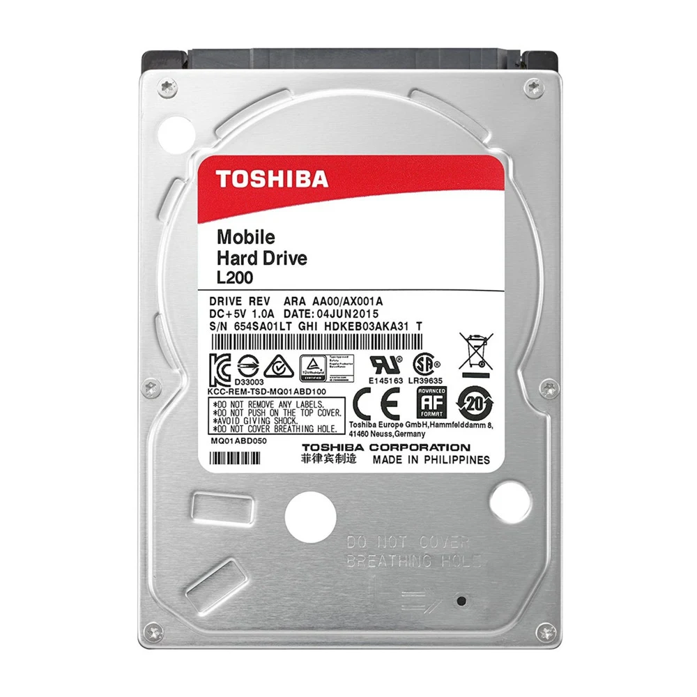 Накопитель на жестком магнитном диске TOSHIBA Жесткий диск TOSHIBA HDWL110UZSVA/HDKCB88ZKA01T L200 Slim (7mm) 1ТБ 2,5" 5400RPM 128MB SATA-III