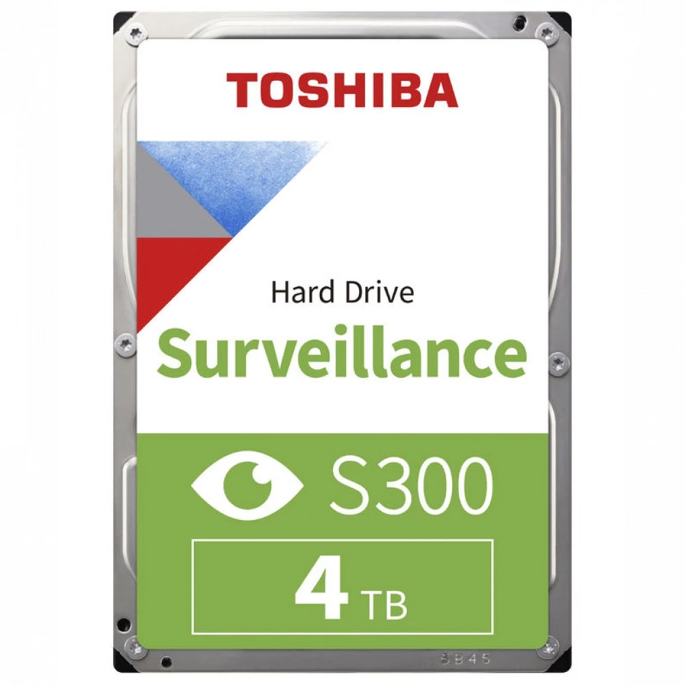 Жесткий диск для Видеонаблюдения HDD 4Tb TOSHIBA S300 Surveillance 5400rpm 256Mb SATA3 3,5" HDWT840UZSVA. MTBF 1млн. часов. Для систем видеонаблюдения!