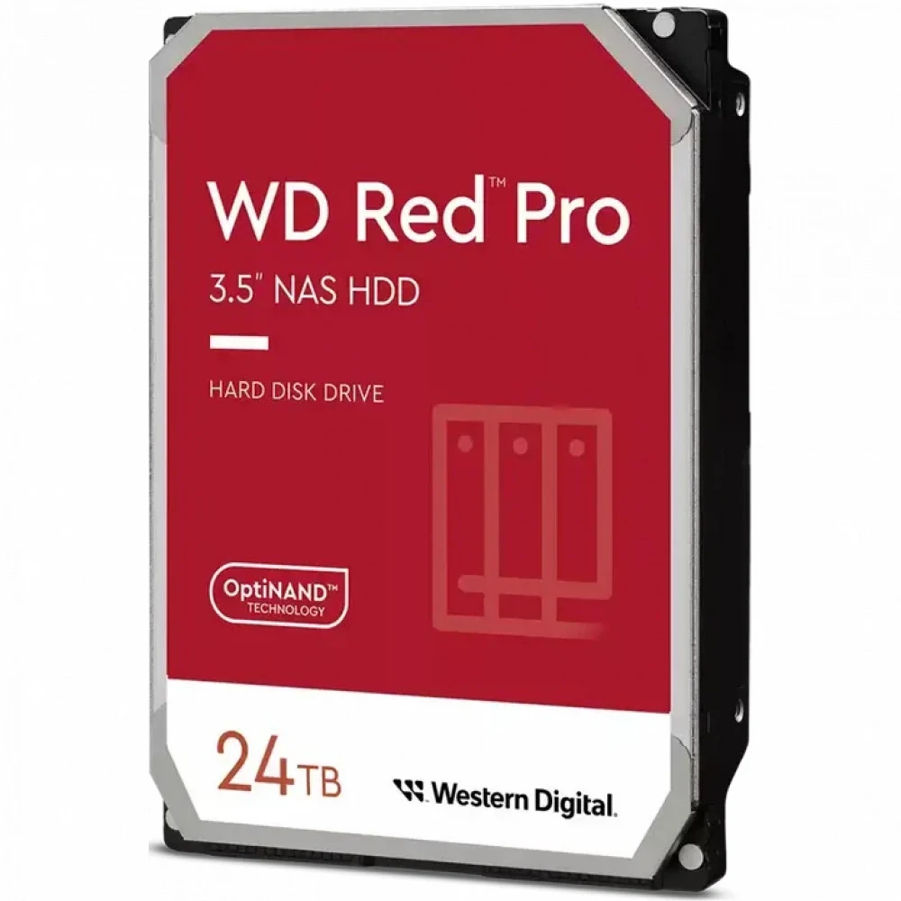 Жёсткий диск HDD 24Tb SATA 6Gb/s Western Digital Red Pro WD240KFGX 3.5" 7200rpm 512Mb, CMR WD240KFGX