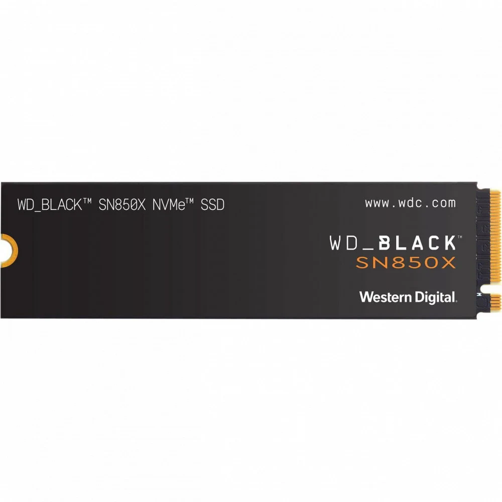 Твердотельный накопитель/ WD SSD Black SN850X, 1000GB, M.2(22x80mm), NVMe, PCIe 4.0 x4, 3D TLC, R/W 7300/6300MB/s, IOPs 800 000/1 100 000, DRAM buffer 1024MB, TBW 600, DWPD 0.3 (12 мес.)