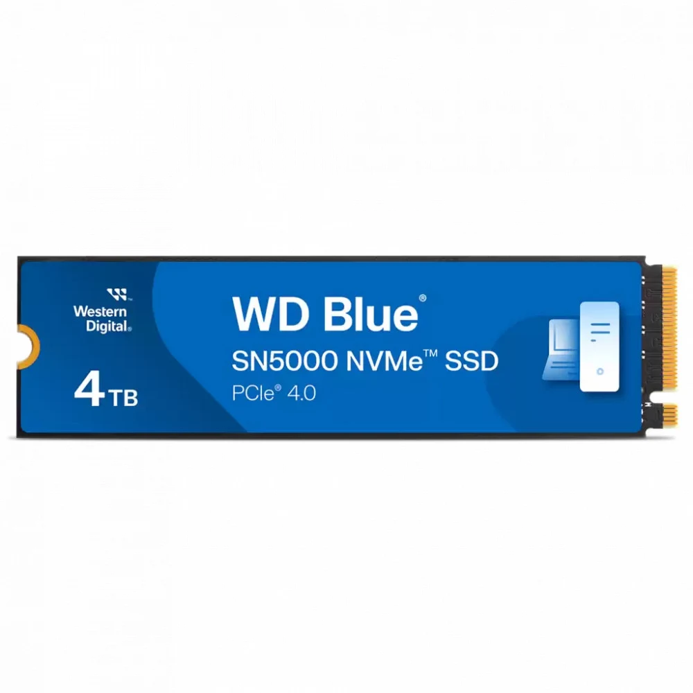 Твердотельный накопитель 4000GB SSD WD BLUE SN5000 M.2 2280 NVMe 4.0 R5500/W5000 WDS400T4B0E-00BKY0