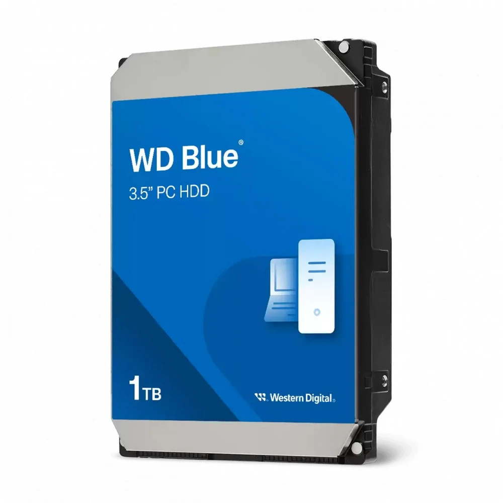 Жесткий диск Western Digital Blue HDD 3.5" SATA 1TB, 5400 rpm, 64MB buffer, WD10EARZ, 1 year