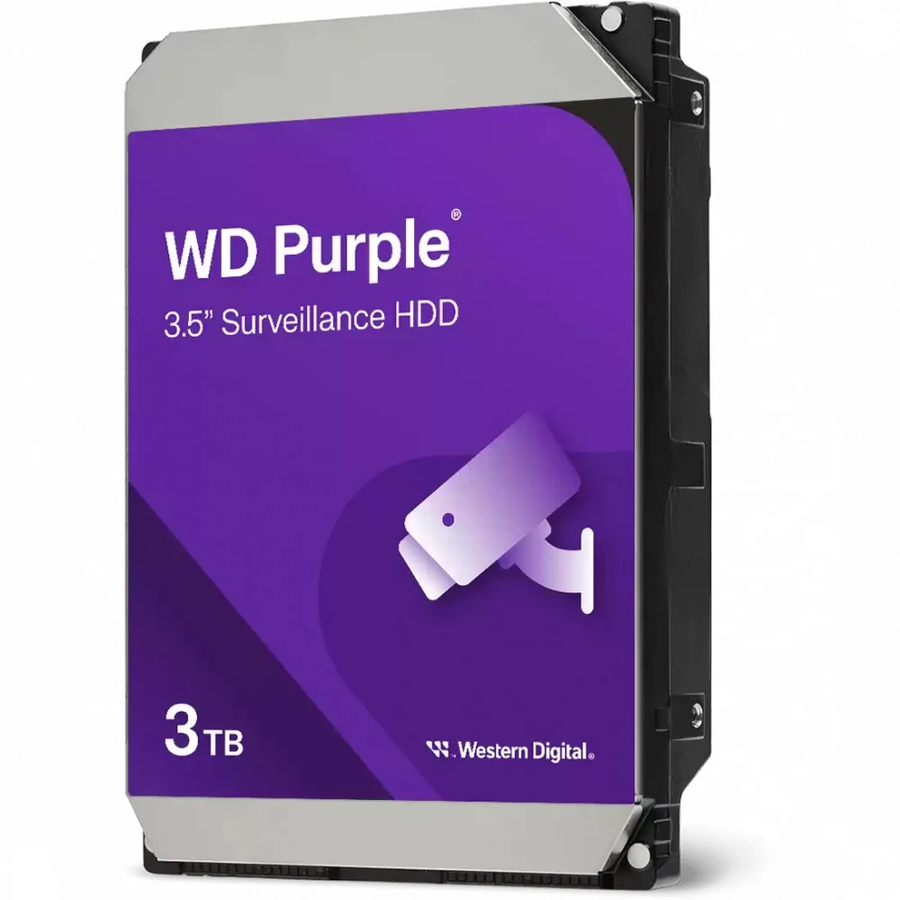 Жесткий диск Western Digital 3TB WD34PURZ HDD 3.5" Purple, SATA 6Gb / s (SATA-III), CMR