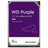HDD Video Surveillance WD Purple 6TB CMR, 3.5'', 256MB, SATA 6Gbps, TBW: 180
