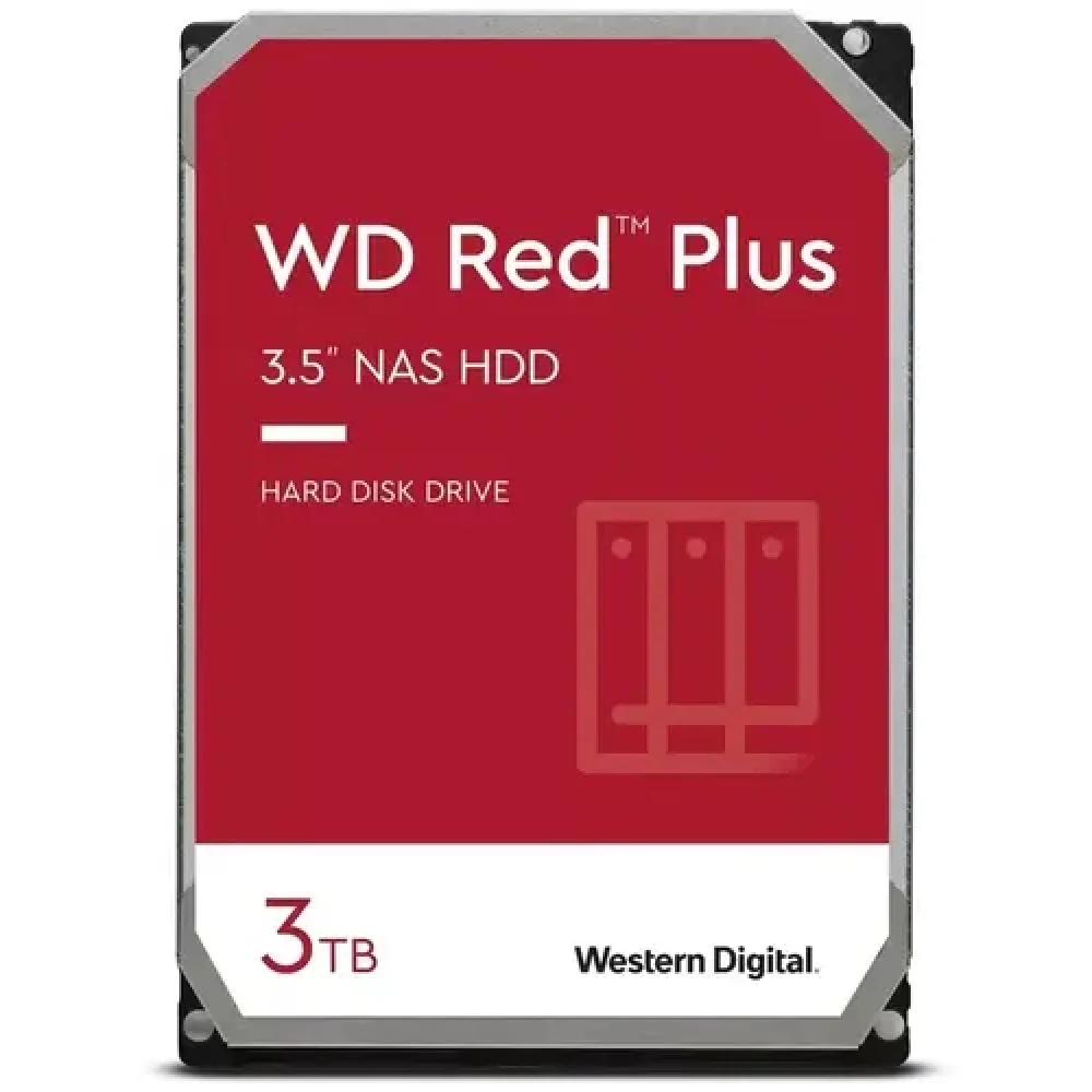 Жесткий диск WD SATA-III 3TB WD30EFPX Red Plus (5400rpm) 256Mb 3.5"