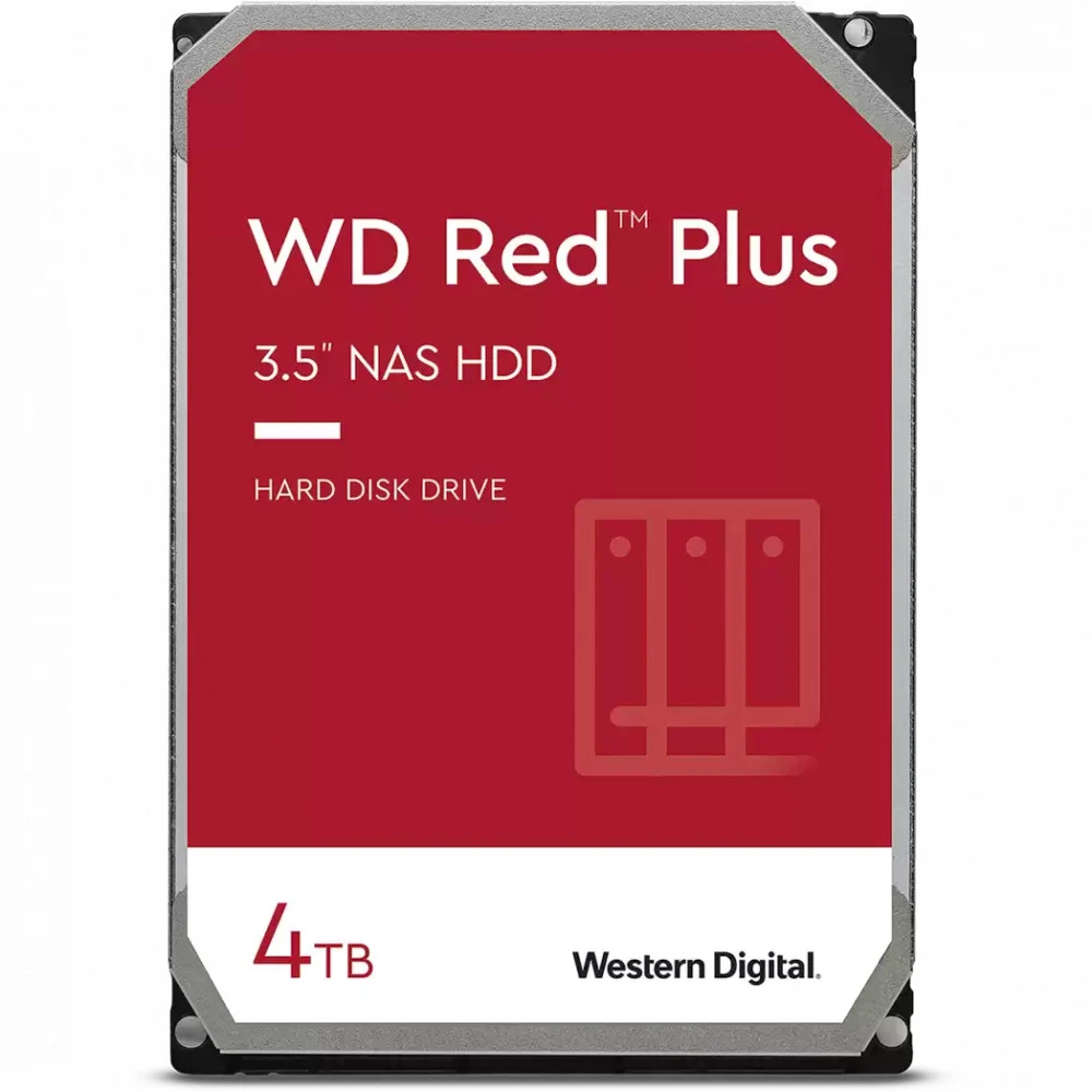 Жесткий диск Western Digital Red Plus WD40EFPX 4TB 3.5" 5400 RPM 128MB SATA-III NAS Edition (замена WD40EFZX)