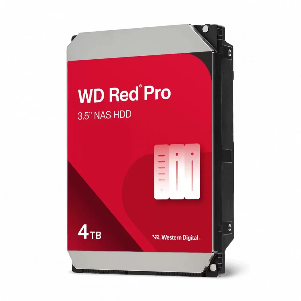 Жесткий диск Western Digital Red Pro NAS HDD 3.5" SATA 4Tb, 7200rpm, 256MB buffer, CMR, WD4005FFBX, 1 year