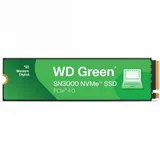 Твердотельные накопители/ WD SSD Green SN3000, 1000GB, M.2(22x80mm), NVMe, PCIe 4.0 x4, QLC, R/W 5000/4200MB/s, TBW 150, DWPD 0.1 (12 мес.)