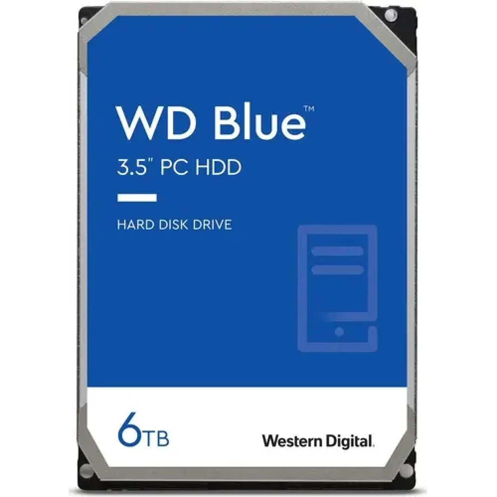 Жесткий диск Western Digital WD60EZAX Накопитель на жестком магнитном диске WD Жесткий диск WD Blue™ WD60EZAX 6ТБ 3,5" 5400RPM 256MB (SATA III) (855684) {20}