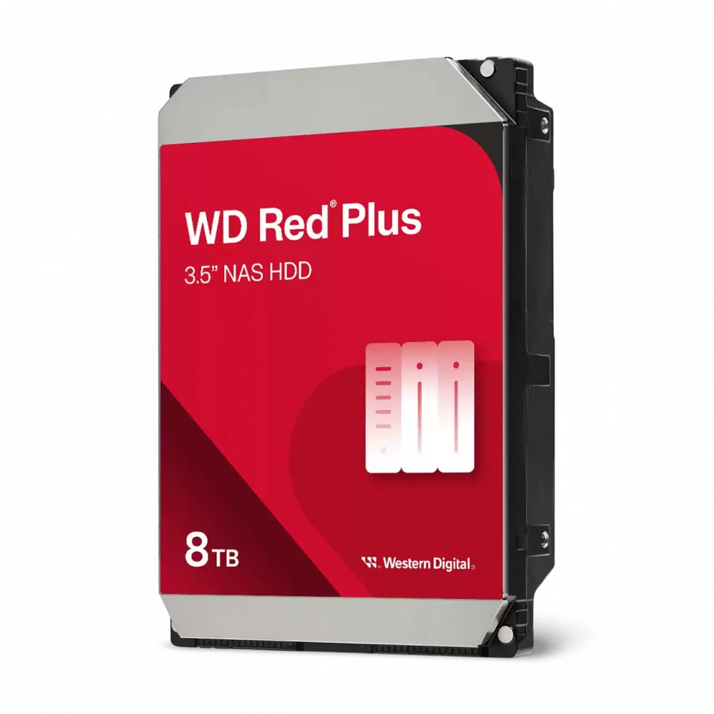 Жесткий диск Western Digital Red Plus WD80EFPX 8TB 3.5" 5400 RPM 256MB SATA-III NAS Edition (замена WD80EFZX)