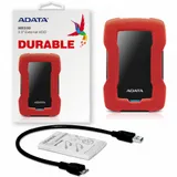 "2.5" 1TB ADATA HD330 [AHD330-1TU31-CRD] USB 3.1, LED Indicator, Shock Sensor Protection," Win/Mac/Linux, Red, RTL {20}, (465481)