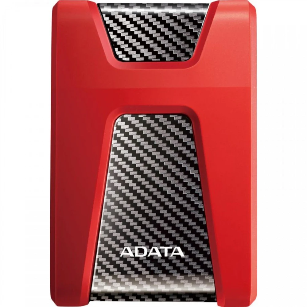 Жесткий диск внешний/ Portable HDD 1TB ADATA HD650 (Red), Silicone, USB 3.2 Gen1, 121x81x21mm, 201g /3 года/