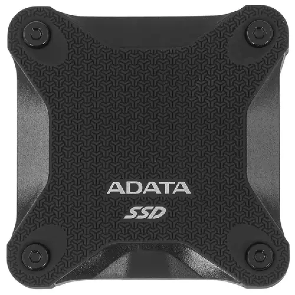 Твердотельный накопитель/ ADATA External SSD SD620, 512GB, Type-C, USB 3.2 Gen2, R/W 520/460 MB/s, 80x80x15mm, Black (5 лет)