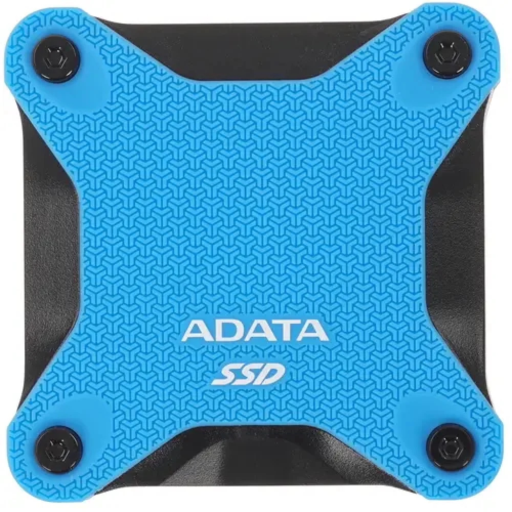 Твердотельный накопитель/ ADATA External SSD SD620, 512GB, Type-C, USB 3.2 Gen2, R/W 520/460 MB/s, 80x80x15mm, Blue (5 лет)