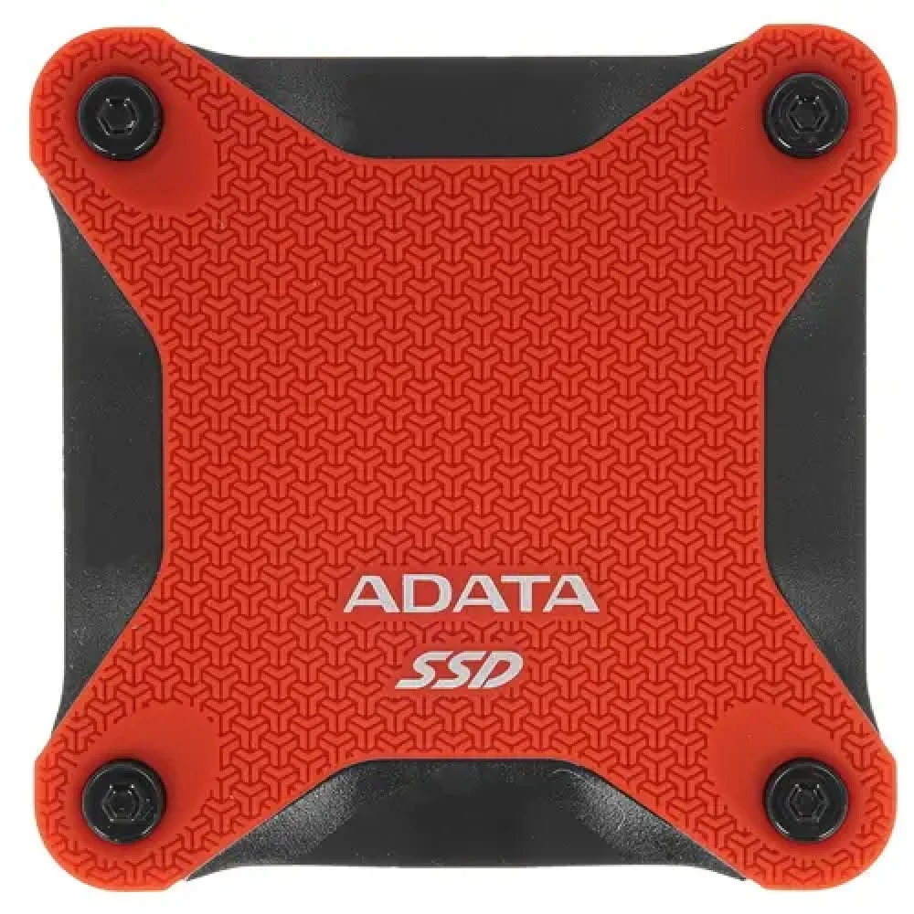 Твердотельный накопитель/ ADATA External SSD SD620, 1000GB, Type-C, USB 3.2 Gen2, R/W 520/460 MB/s, 80x80x15mm, Red (5 лет)