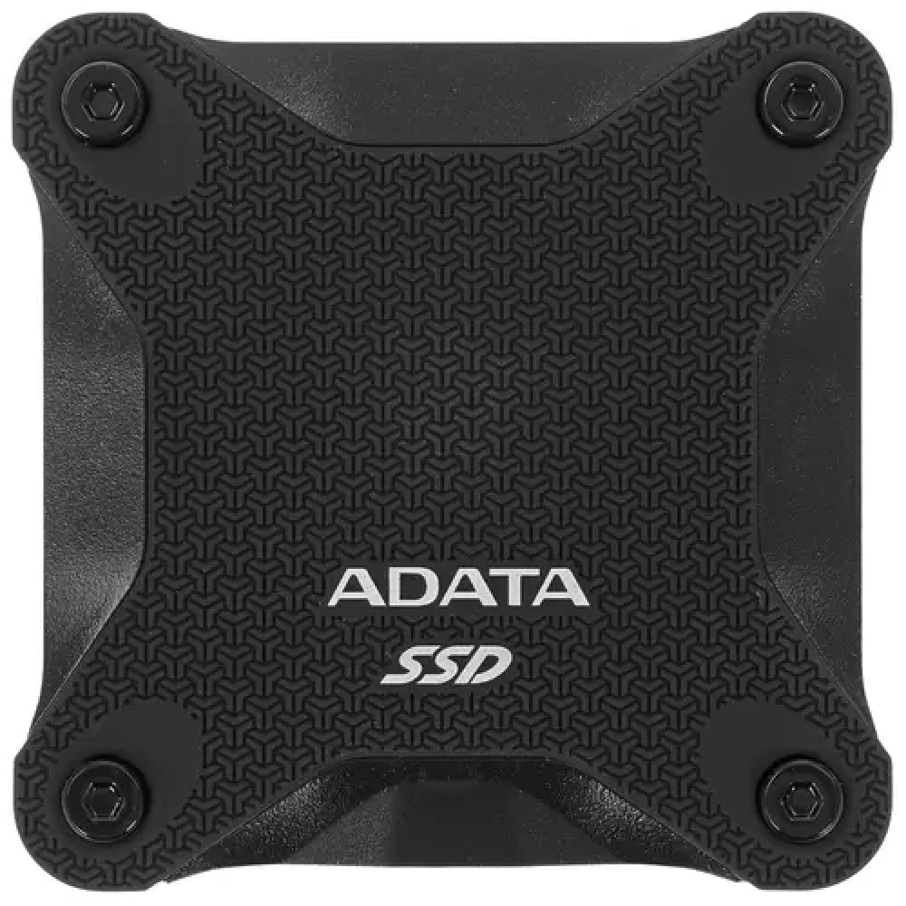 Твердотельный накопитель/ ADATA External SSD SD620, 1000GB, Type-C, USB 3.2 Gen2, R/W 520/460 MB/s, 80x80x15mm, Black (5 лет)