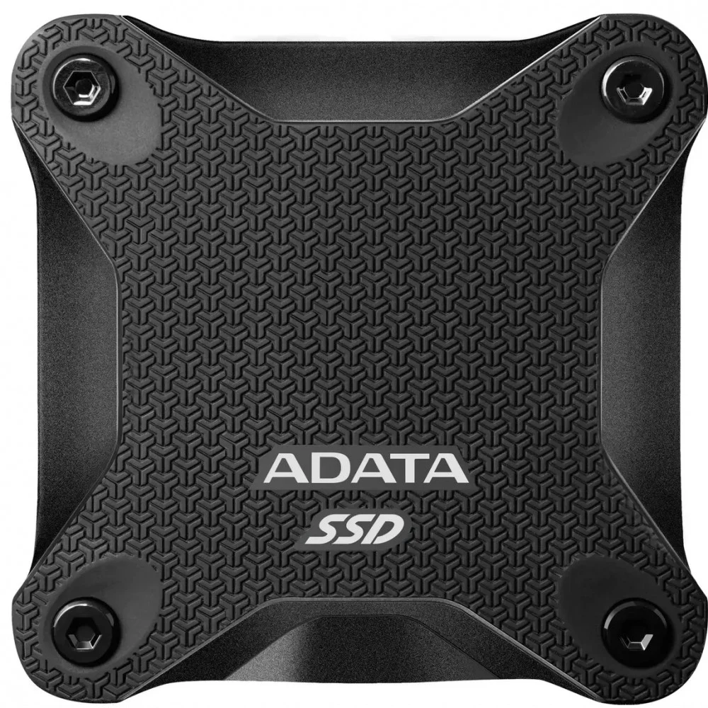 Твердотельный накопитель/ ADATA External SSD SD620, 2000GB, Type-C, USB 3.2 Gen2, R/W 520/460 MB/s, 80x80x15mm, Black (5 лет)