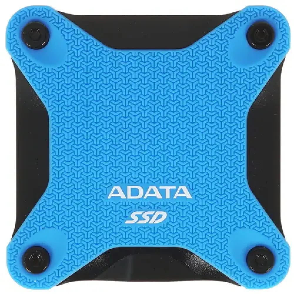 Твердотельный накопитель/ ADATA External SSD SD620, 1000GB, Type-C, USB 3.2 Gen2, R/W 520/460 MB/s, 80x80x15mm, Blue (5 лет)