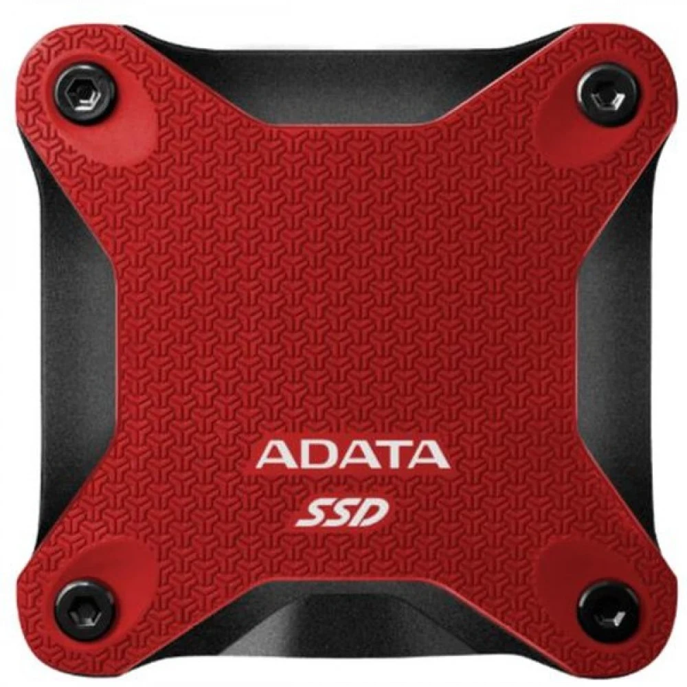 Твердотельный накопитель/ ADATA External SSD SD620, 2000GB, Type-C, USB 3.2 Gen2, R/W 520/460 MB/s, 80x80x15mm, Red (5 лет)