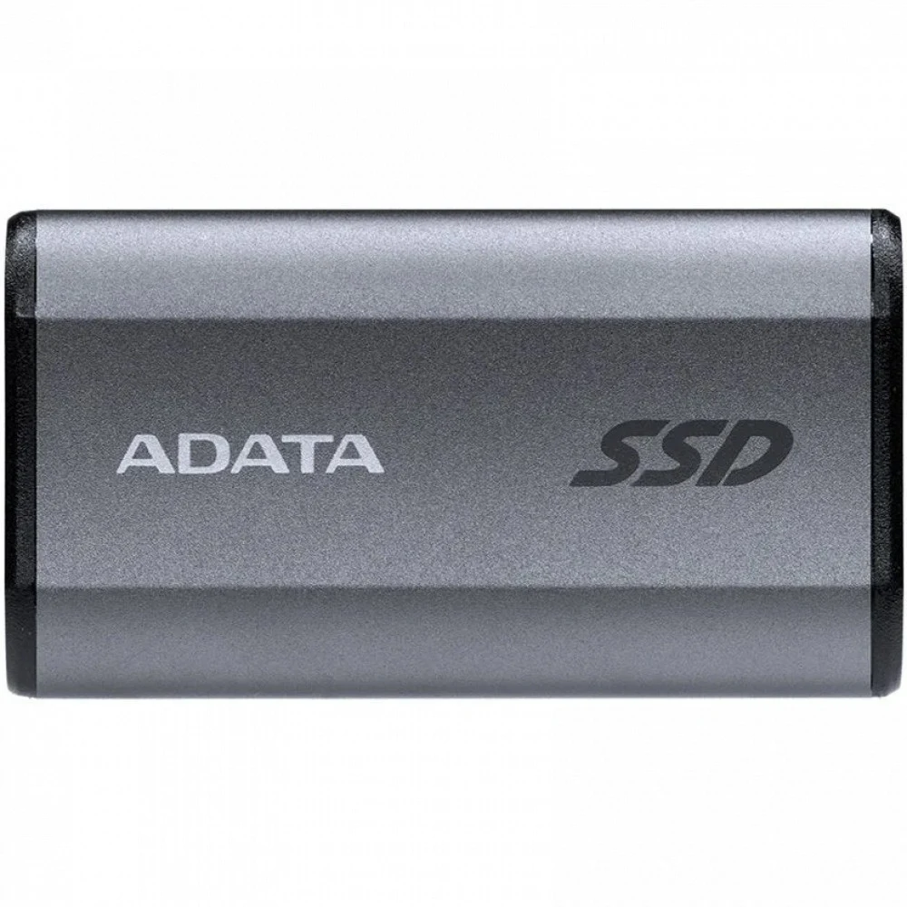 Твердотельный накопитель/ ADATA External SSD SE880, 1000GB, USB 3.2 Gen2 Type-C to Type-C/A, up to R/W 2000/2000 MB/s, 65x35x12.5mm, 31g, Titanium Gray (5 лет)