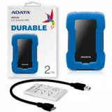 "2.5" 2TB ADATA HD330 [AHD330-2TU31-CBL] USB 3.1, LED Indicator, Shock Sensor Protection," Win/Mac/Linux, Blue, RTL {20}, (465504)