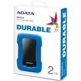 "2.5" 2TB ADATA HD330 [AHD330-2TU31-CBL] USB 3.1, LED Indicator, Shock Sensor Protection," Win/Mac/Linux, Blue, RTL {20}, (465504)