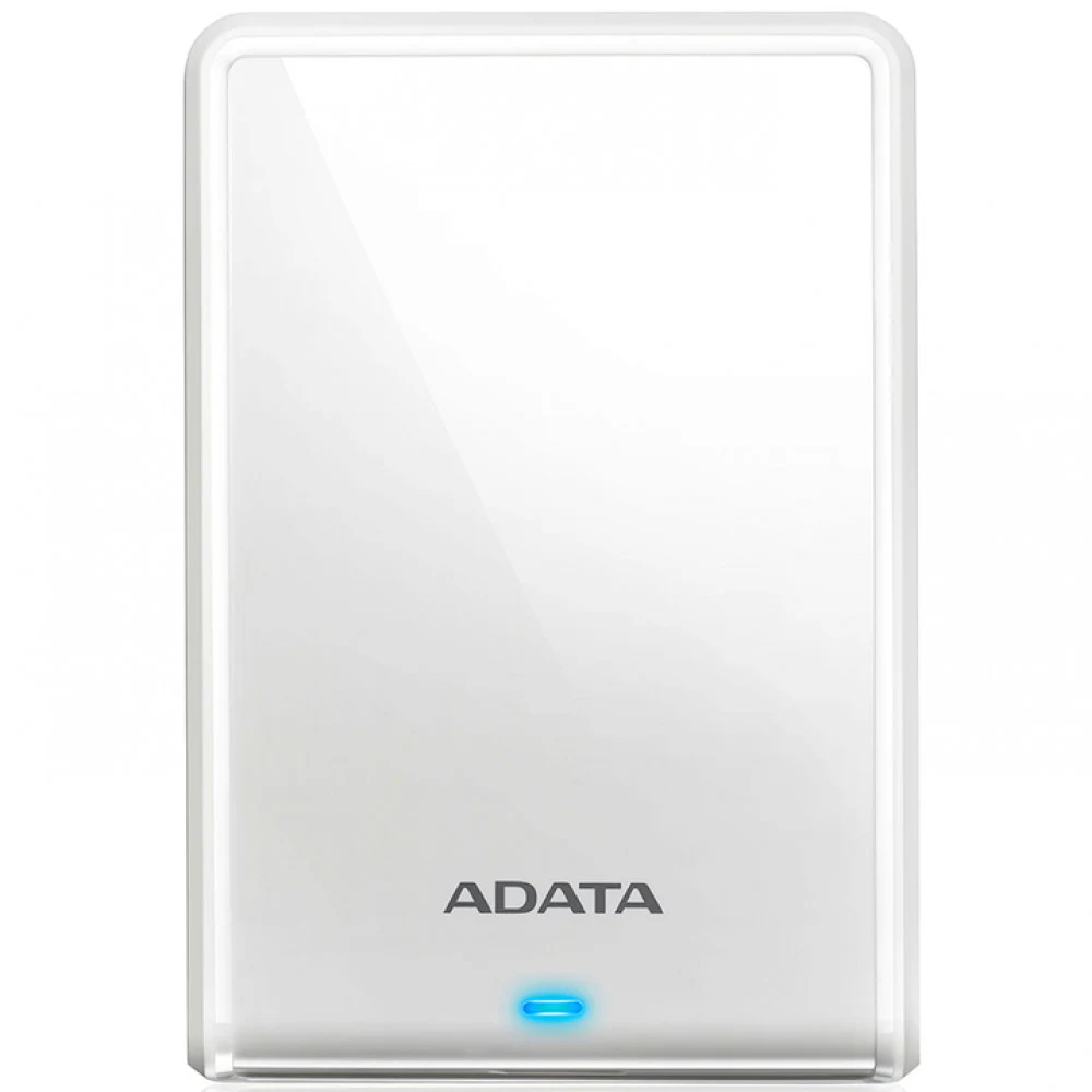 Жесткий диск внешний ADATA HV620 Slim AHV620S-2TU31-CWH 2ТВ 2.5" USB 3.1, 5400rpm, 11.5mm, White, RTL (463081)