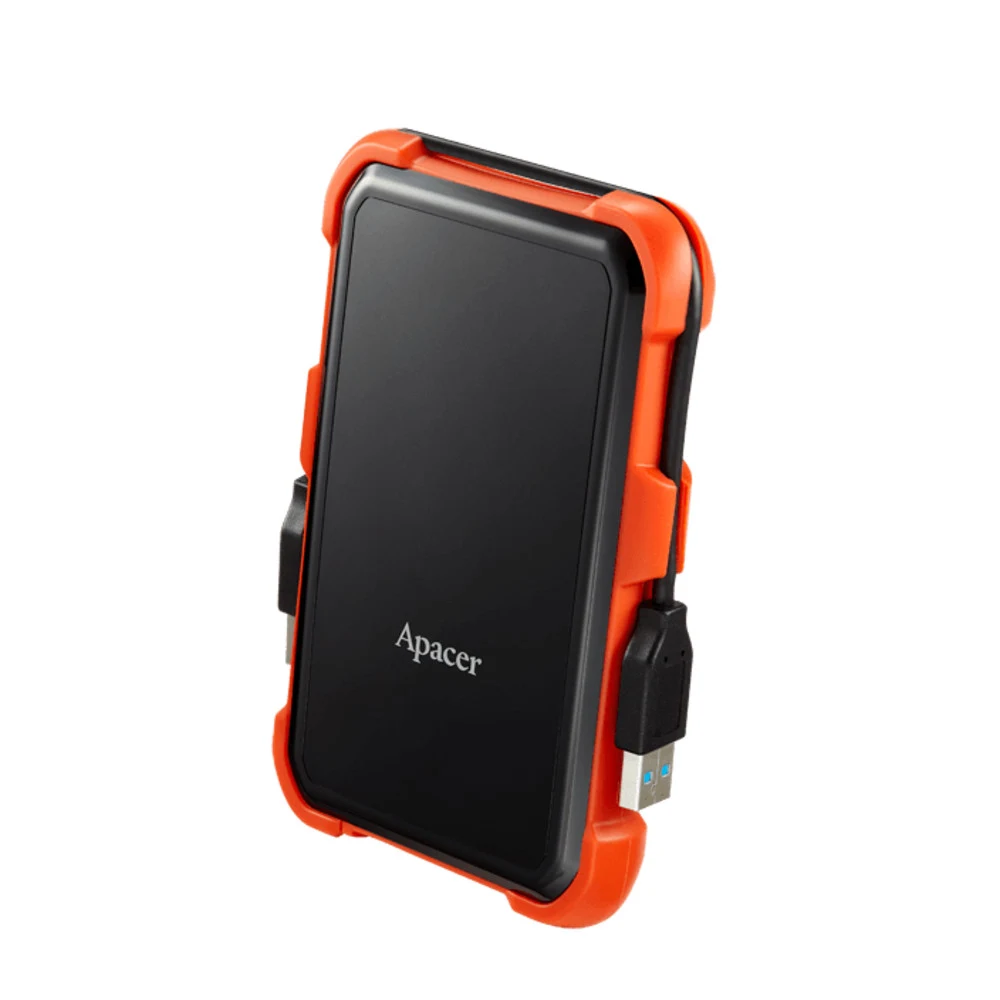 Жесткий диск внешний Apacer AC630 AP2TBAC630T-1 2TB 2.5&quot USB 3.1, IP55, Win/Mac/Linux, Military Grade, Black/Orange, Retail (914958)