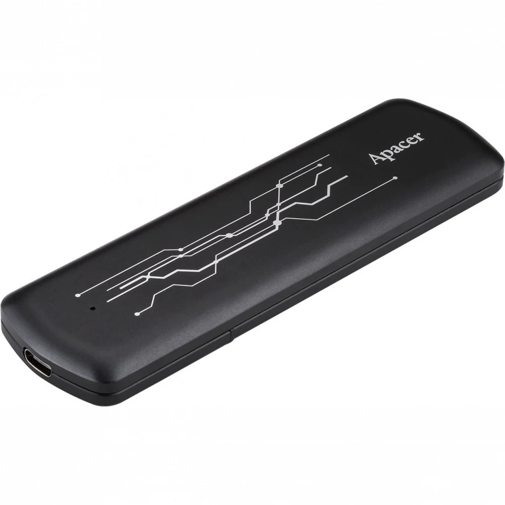 Твердотельный накопитель SSD Apacer AS722 External AP1TBAS722B-1 1TB USB 3.2 Gen 2 Type-C, 1000/900, MTBF 2M, 3D NAND, 800TBW, RTL (918505)