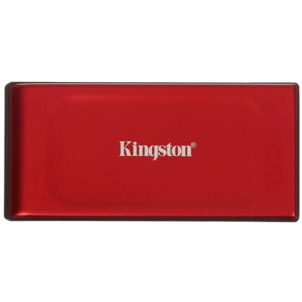 Твердотельный накопитель/ Kingston External SSD XS1000R BOC, 1000GB, Type-C/A, USB 3.2 Gen 2, R/W 1050/1000MB/s, 70x33x14mm, 69g., Red (60 мес)