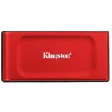 Твердотельный накопитель/ Kingston External SSD XS1000R BOC, 2000GB, Type-C/A, USB 3.2 Gen 2, R/W 1050/1000MB/s, 70x33x14mm, 69g., Red (60 мес)