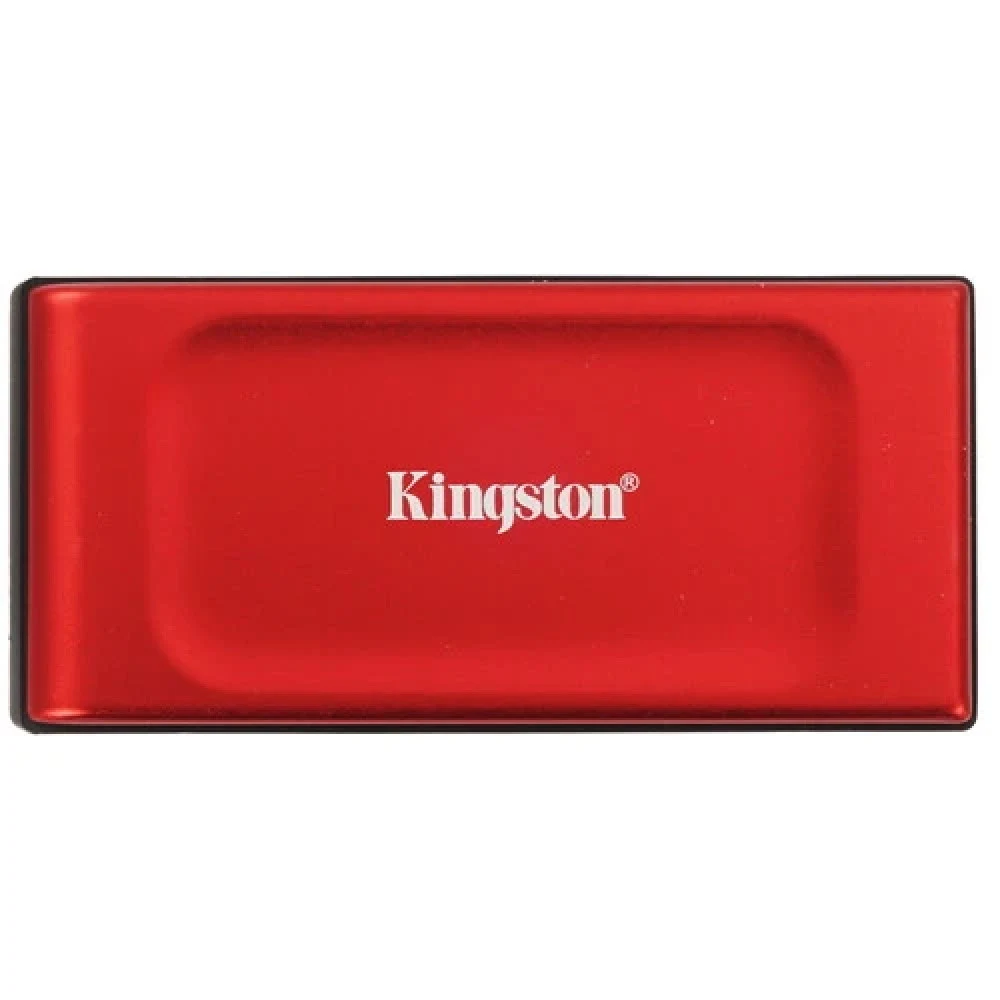 Твердотельный накопитель/ Kingston External SSD XS1000R BOC, 2000GB, Type-C/A, USB 3.2 Gen 2, R/W 1050/1000MB/s, 70x33x14mm, 69g., Red (60 мес)
