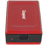 Твердотельный накопитель/ Kingston External SSD XS1000R BOC, 2000GB, Type-C/A, USB 3.2 Gen 2, R/W 1050/1000MB/s, 70x33x14mm, 69g., Red (60 мес)