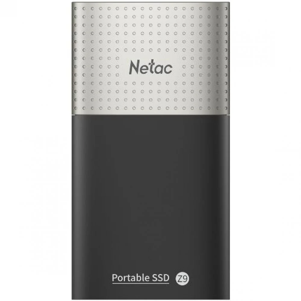 Внешний твердотельный накопитель Netac Z9 USB 3.2 Gen 2 Type-C External SSD 2TB, R/W up to 550MB/480MB/s,with USB-C to USB-A cable and USB-A to USB-C adapter