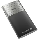 Внешний твердотельный накопитель Netac Z9 USB 3.2 Gen 2 Type-C External SSD 2TB, R/W up to 550MB/480MB/s,with USB-C to USB-A cable and USB-A to USB-C adapter