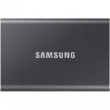 Samsung External SSD T7, 2000GB, Type-C, USB 3.2 Gen2, R/W 1050/1000MB/s, 85x57x8mm, Titan Gray (12 мес.)