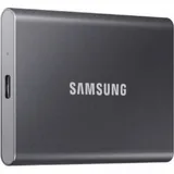 Samsung External SSD T7, 2000GB, Type-C, USB 3.2 Gen2, R/W 1050/1000MB/s, 85x57x8mm, Titan Gray (12 мес.)