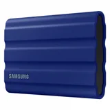 Внешний SSD 1000Gb Samsung T7 Shield USB 3.2 Gen.2 (10 Гбит/c) AES 256 Поддержка NVMe Синий MU-PE1T0R/WW