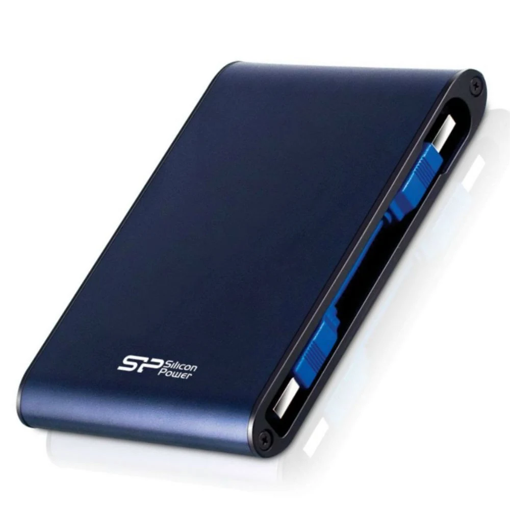 External HDD 2.5" 2.0Tb Silicon Power Armor A80 <SP020TBPHDA80S3B> синий (USB3.0, противоударный MIL-STD-810F, водонепроницаемый IPX7, защита от влаги и давления, держатель кабеля)