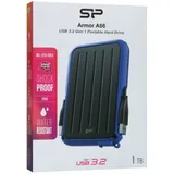 HDD USB 1 TB Silicon Power, A66, SP010TBPHD66SS3B, USB 3.2, blue