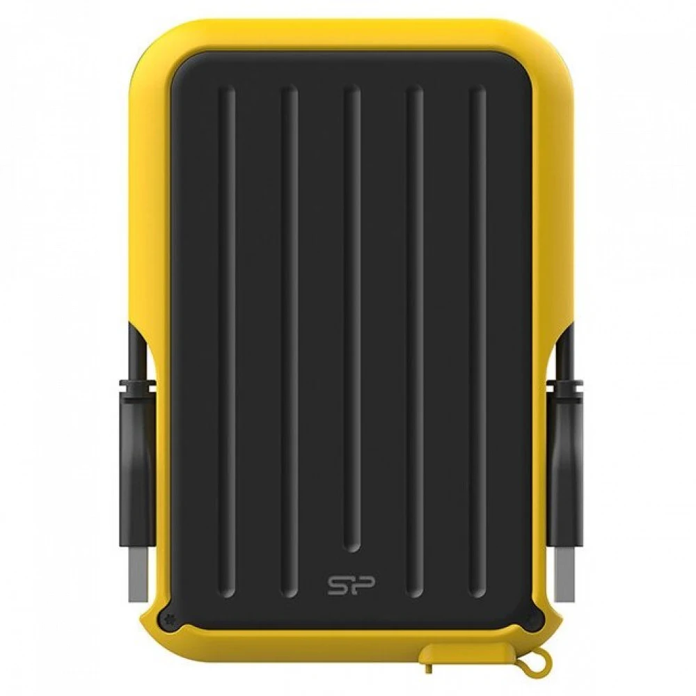 External HDD 2.5" 5.0Tb Silicon Power Armor A66 черно-жёлтый (USB3.2, прорезиненный, противоударный MIL-STD-810G, пыле-влагозащищенный IPX4)
