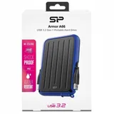 External HDD 2.5" 5.0Tb Silicon Power Armor A66 черно-синий (USB3.2, прорезиненный, противоударный MIL-STD-810G, пыле-влагозащищенный IPX4)