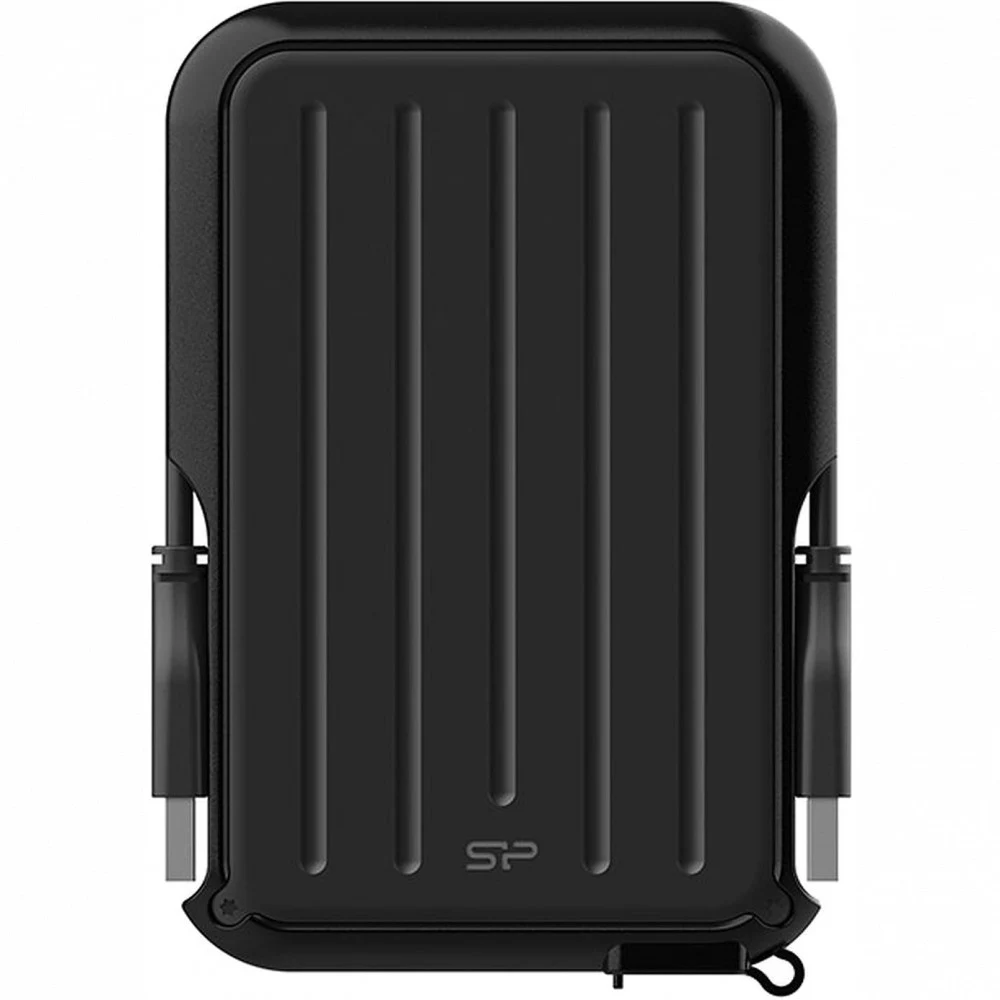 External HDD 2.5" 5.0Tb Silicon Power Armor A66 Черный (USB3.2, прорезиненный, противоударный MIL-STD-810G, пыле-влагозащищенный IPX4)
