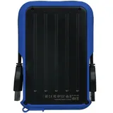 External HDD 2.5" 2.0Tb Silicon Power Armor A66 черно-синий (USB3.2, прорезиненный, противоударный MIL-STD-810G, пыле-влагозащищенный IPX4)