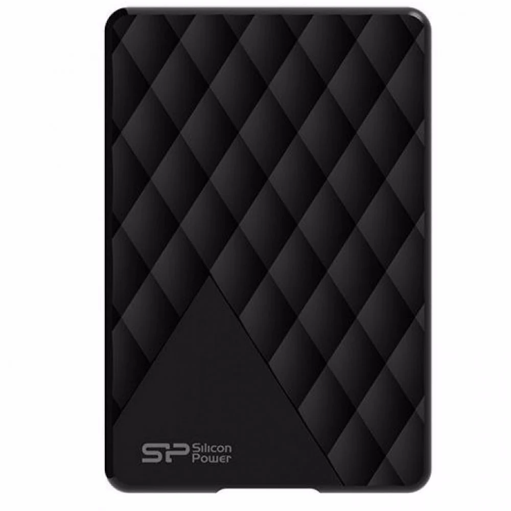 Silicon Power Diamond - D06 2TB Portable HDD USB 3.2 Gen 1 Black, Classic and stylish diamond-check pattern, Slim and light-weighted design, LED light, EAN: 4712702636062