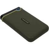 Внешний жесткий диск 1TB Transcend StoreJet 25M3G, 2.5", USB 3.1, резиновый противоударный, Милитари зеленый