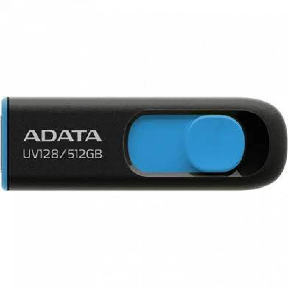 USB накопитель ADATA 512GB USB 3.2 Gen1 AUV128-512G-RBE Black/Blue, Performance (Max.): Up to 100MB/s read